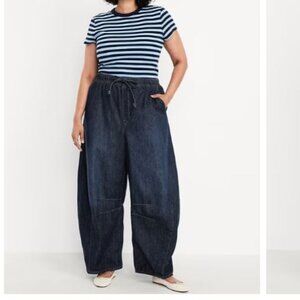 Old Navy Plus size barrel leg jeans